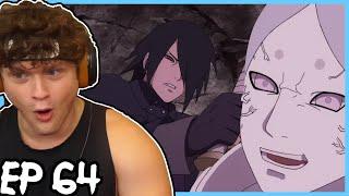 THE FIVE KAGE VS MOMOSHIKI AND KINSHIKI!! || Boruto REACTION: Episode 64