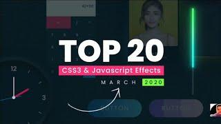 TOP 20 ADVANCE CSS & JAVA SCRIPT WEB EFFECTS || by Telesky || #telesky