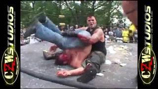 CZW Tournament of Death 8: Brain Damage saws Jon Moxley's head!