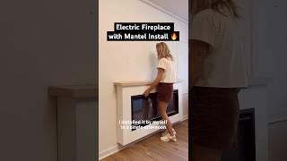 Electric Fireplace Mantel Kit: Your Easy Hack for a Cozy Home #fireplace #shorts