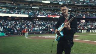 Singing the National Anthem on Slide Guitar by Jules Leyhe @SFGiants