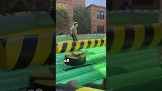 Bros challenged insane mode on the wipe out arm and this happened 
