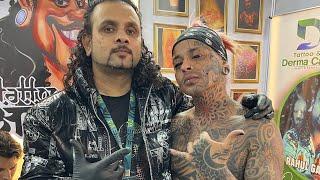 Dermal piercing done by Rahul Gaikwad on Amanhussain at KULA world wide in mumbai 2023.