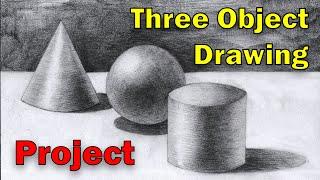 Three Objects - A simple still-life