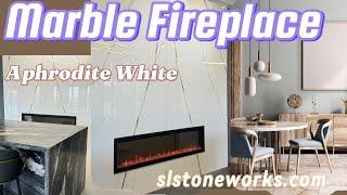 Marble fireplace The luxury living life.