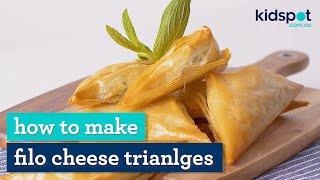 Cheesy Filo Triangles | Easy Kids Recipes | Kidspot