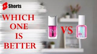 DIOR NAIL GLOW vs ESSIE GLOW&SHINE | Perfect Nails at Home #shorts