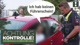 "Wir machen's kurz, ich hab keinen Führerschein!"  Fahrer auch noch bekifft? | Achtung Kontrolle