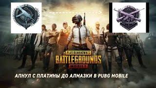 АПНУЛ АЛМАЗКУ С ПЛАТИНЫ В PUBG MOBILE