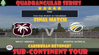 WEST INDIES VS SOUTH AFRICA | QS FINAL ODI | Sub-Continent Tour | CRICKET 07