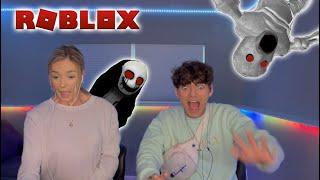 Making My Friend Play Roblox HORROR Games!