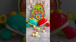 Dino Ball Gun target game toy #forkids #targetgame #hitthetarget #indoortoys #shorts