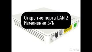 HG8120H GPON РОСТЕЛЕКОМ.Как открыть порты LAN|Дюплекс портов|Изменение серийного номера/IP адреса