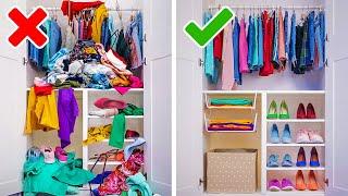 GENIUS ORGANIZING HACKS  TRANSFORM YOUR HOME IN MINUTES!