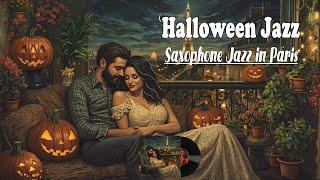 Romantic Jazz in Paris - Halloween in Paris ~ Spooky Night with the Eiffel Tower & Spooky Pumpkin