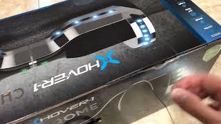 Hover-1 Chrome Hoverboard, Gunmetal, LED Lights, Bluetooth Speaker