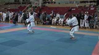 Male Kata Heian-godan 1st round Igor Kondratyev (Perm) vs Anton Rybin (Vladimir)