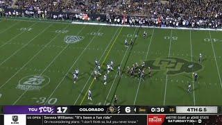 Colorado cowardly punt vs TCU