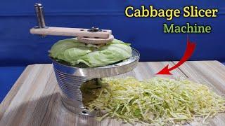 How to Make a Tin Can Cabbage Slicer !! DIY Cabbage Shredder Machine !!TM Makers