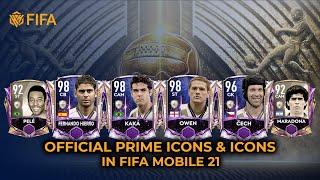 OFFICIAL PRIME ICONS & ICONS IN FIFA MOBILE 21 | HK FIFA