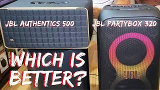 Which is better JBL Partybox 320 VS JBL Authentics 500 ?