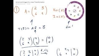 Kernel and Image of a Linear Transformation   Example 1 | Linear Algebra | Griti