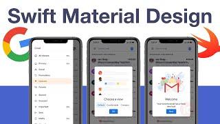 Swift Tutorial: Google Material Design Components & User Interface (Swift 2020) - Xcode 11, iOS