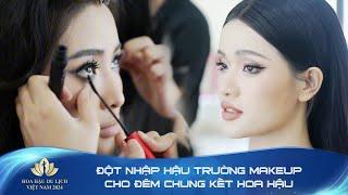 Đột nhập hậu trường makeup cho đêm Chung kết Hoa hậu Du lịch Việt Nam 2024