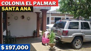 Se Vende Casa de un Nivel en Colonia EL PALMAR en SANTA ANA // El Salvador