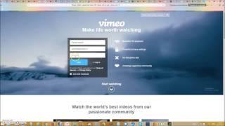 Как загрузить видео на vimeo.com ?