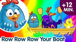 Row Row Row Your Boat | Chalo Naav Leke | Hindi Nursery Rhymes For Kids | Lottie Dottie Murgi