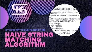 Naive String Matching Algorithm | The String Matching Algorithms | DAA | Python | Sampad Kar