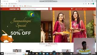 Fashion Hub E-commerce website using Python Django Framework.