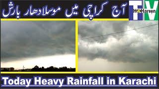 Today Heavy Rainfall in Karachi | H4Haroon TV