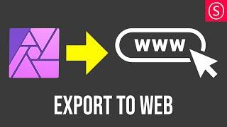 Export for WEB in Affinity Photo - Easy Beginner Tutorial