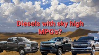 2024 Unbelievable diesel MPG's...Ford Chevy Ram...so much better than gas, or is it?