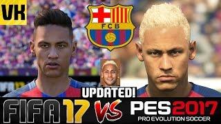 FIFA 17 VS PES 2017 VS REAL LIFE BARCELONA PLAYER FACES COMPARISON (Updated Edition)