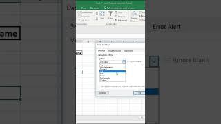 Create drop down in Excel | Drop Down List in MS Excel in Hindi #Excel #msexcel #trending