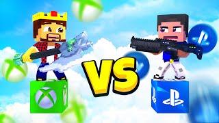 БИТВА НА ОДНОМ ЛАКИ БЛОКЕ С ВЛАДУСОМ! PLAY STATION VS XBOX! МАЙНКРАФТ