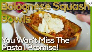 Squash Bowls with Bolognese