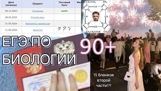 как сдать ЕГЭ ПО БИОЛОГИИ НА 90+| как подготовиться?| моя история| 2024| опыт с онлайн-школой|советы