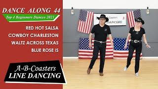 OurTop4 BeginnerDances -2021 (44) -RED HOT SALSA, COWBOY CHARLESTON, WALTZ ACROSS TEXAS,BLUE ROSE IS