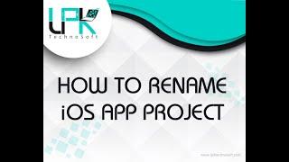 Rename ios project with pod