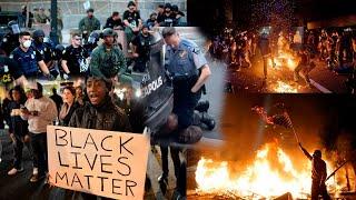 This is America. Protests in USA. Black lives matter