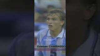 Duelo entre Alex e Cambiasso no Mundial sub-20 em 1997