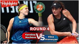 Karolinaa Muchovaa vs Elinaa Avanesyan ROUND 4 FULL MATCH Highlightss | WTA Parriis Open 2023