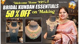 The ULTIMATE Bridal Kundan Polki Haul from AK Fine Jewellery!  Every Bride's Dream!