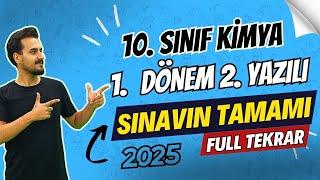 10.Sınıf Kimya | FULL TEKRAR| 1. Dönem 2.Yazılıya Hazırlık | 2024-2025 | #chtayfa