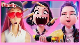 KPop Demon Hunters Try NOT to Laugh Challenge!  Netflix Family