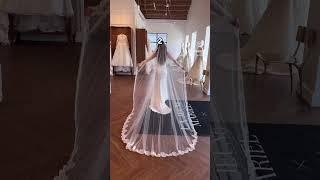 Which lace veil would you choose? #weddingdress #bridalcouture #bride